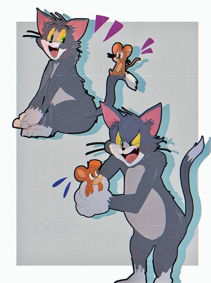 ảnh tom và jerry fanart cực cute