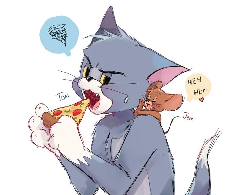 ảnh tom và jerry fanart siêu cute