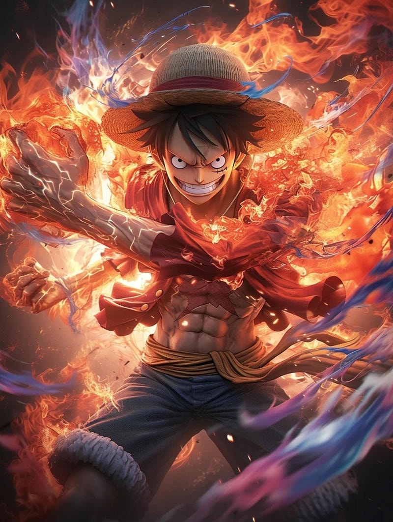 hình ảnh anime luffy gear 2