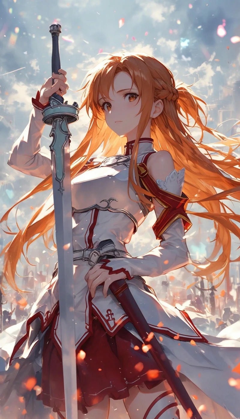 hình ảnh asuna yuuki anime siêu đẹp