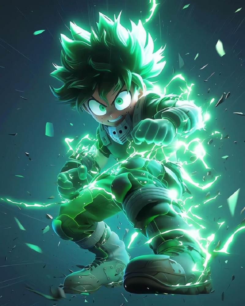 hình ảnh deku ngầu hd