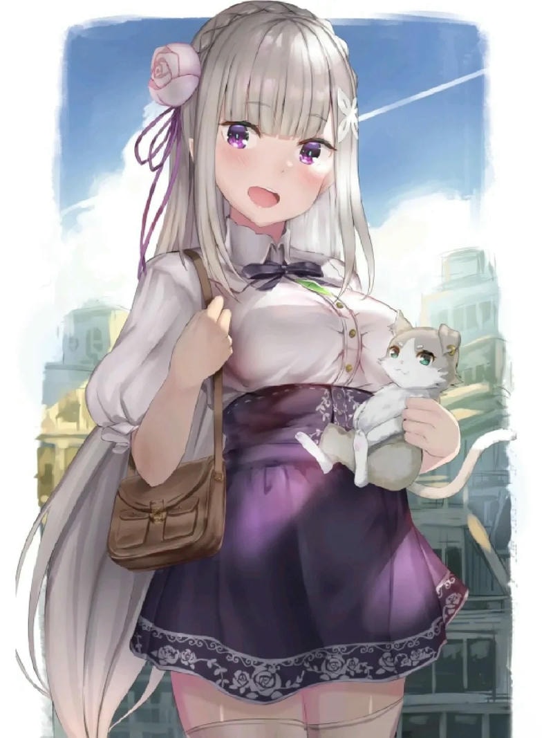 hình ảnh emilia cực cute