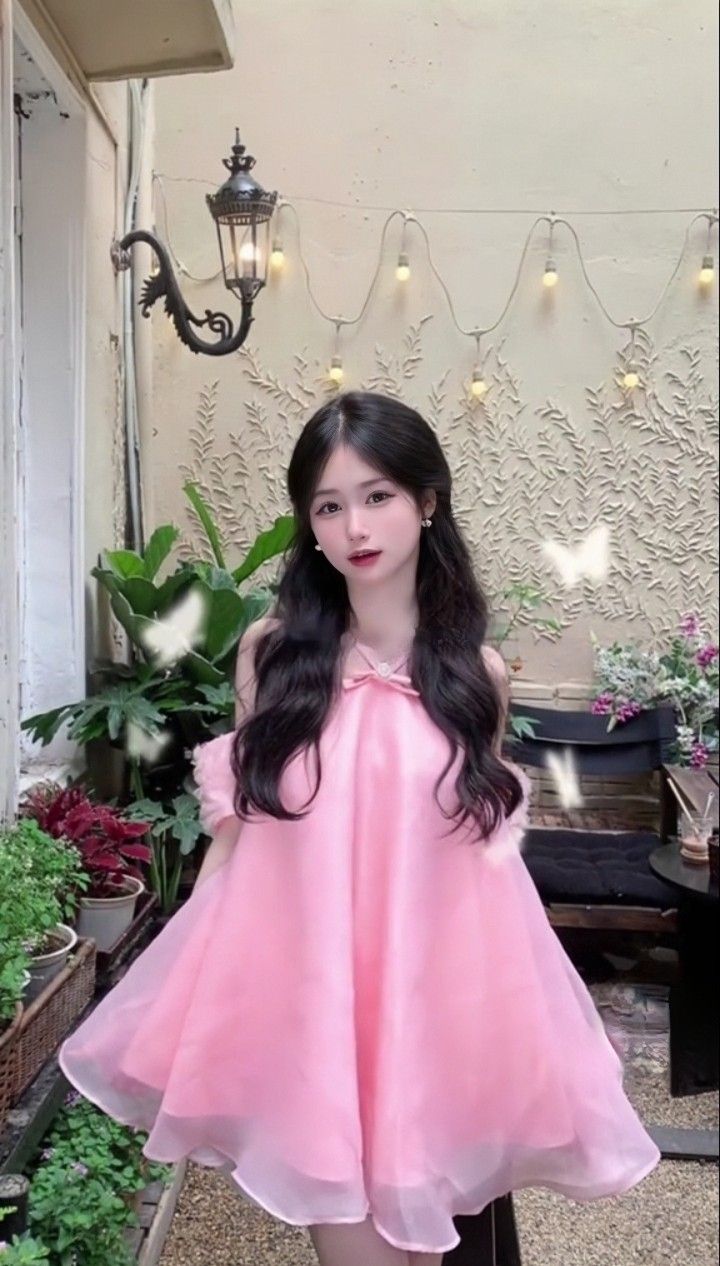 hình ảnh gái xinh mặc pinky đẹp