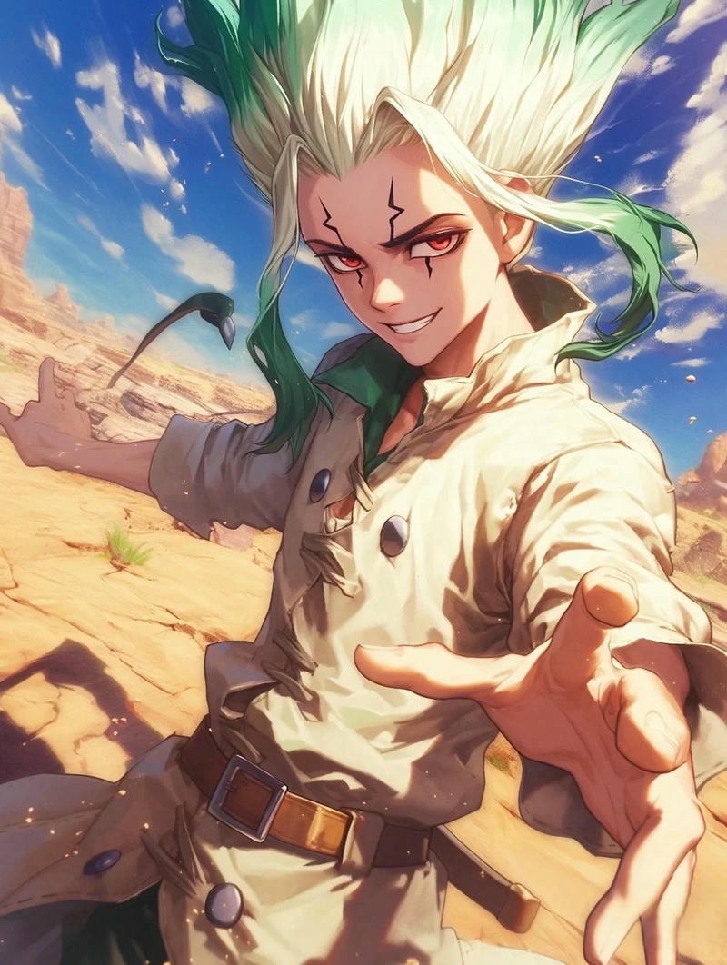 hình ảnh ishigami senku dr stone siêu đẹp