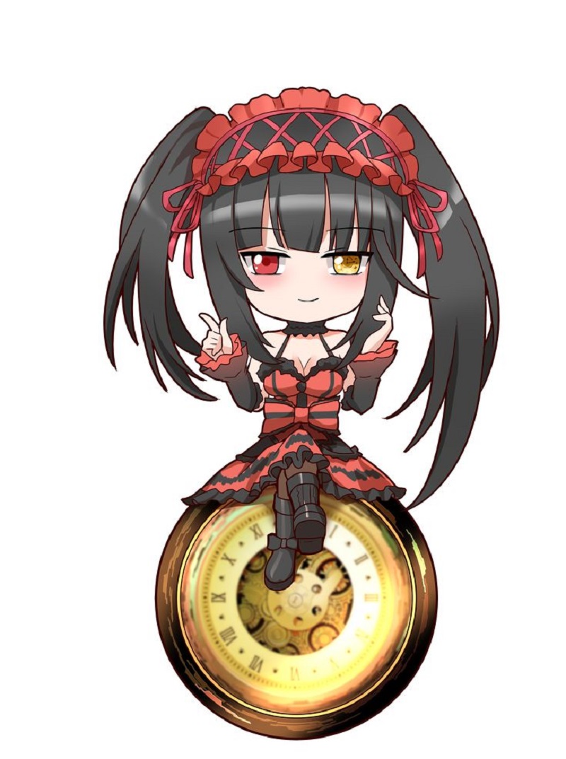 hình ảnh kurumi tokisaki chibi cute