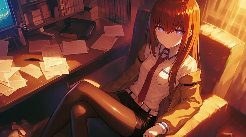 hình ảnh makise kurisu đẹp