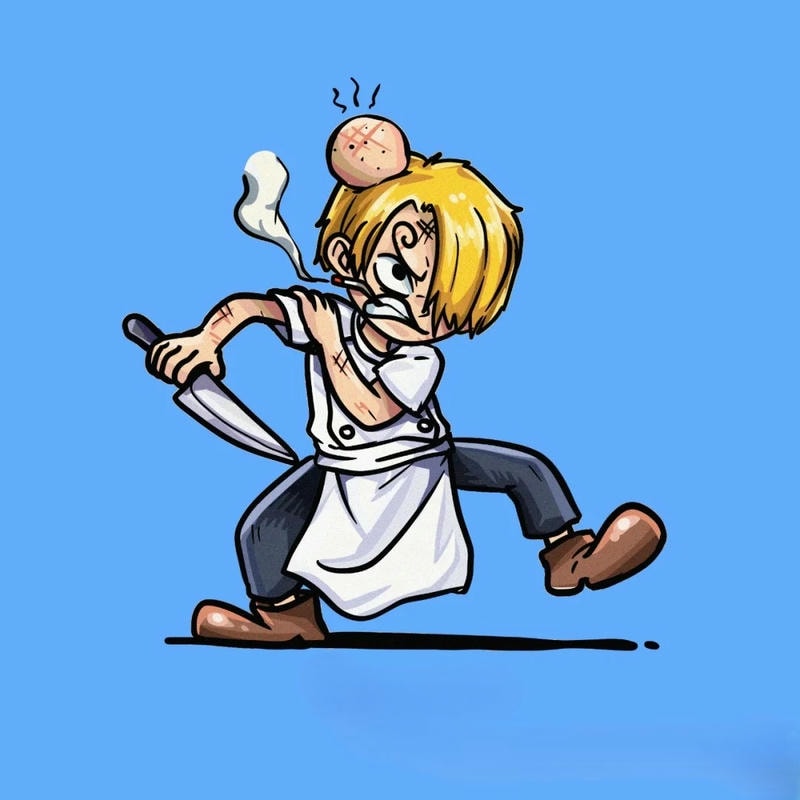 hình ảnh sanji chibi hung dữ