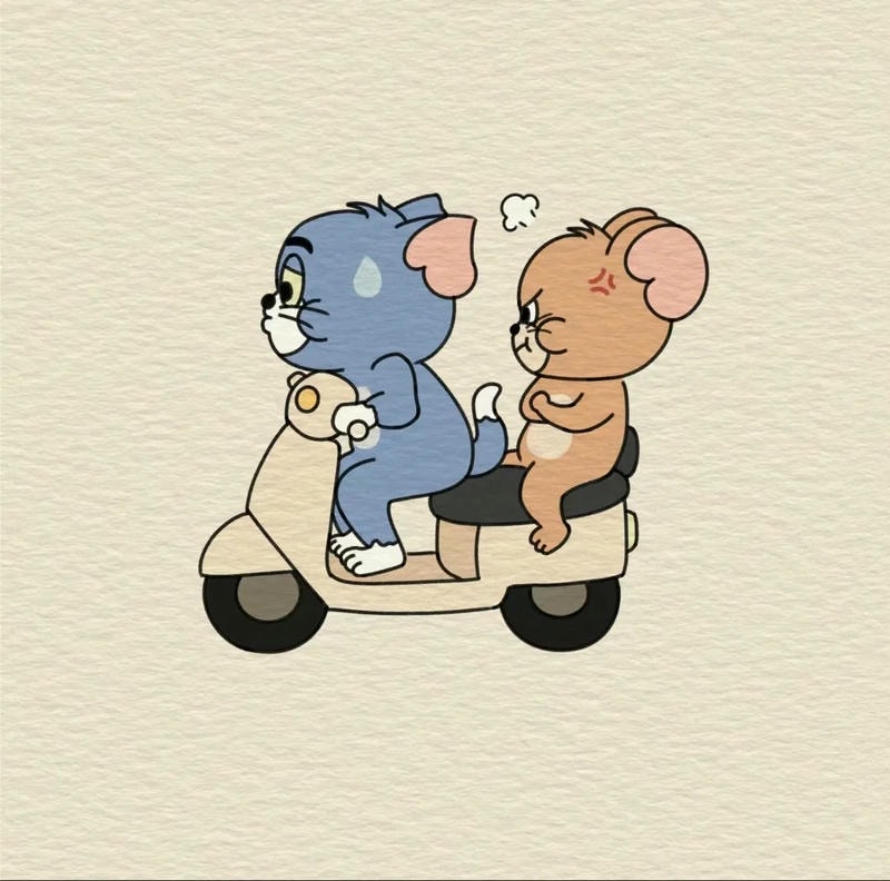 hình ảnh tom và jerry siêu cute