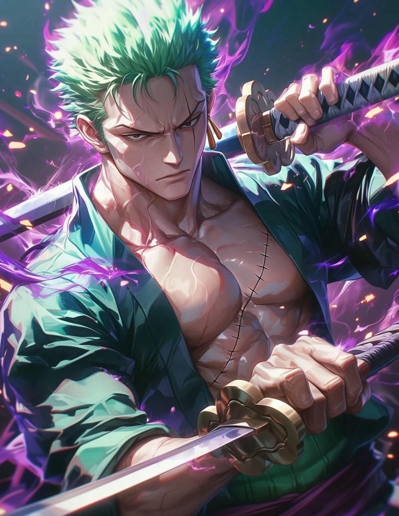 hình ảnh zoro ngầu 3d