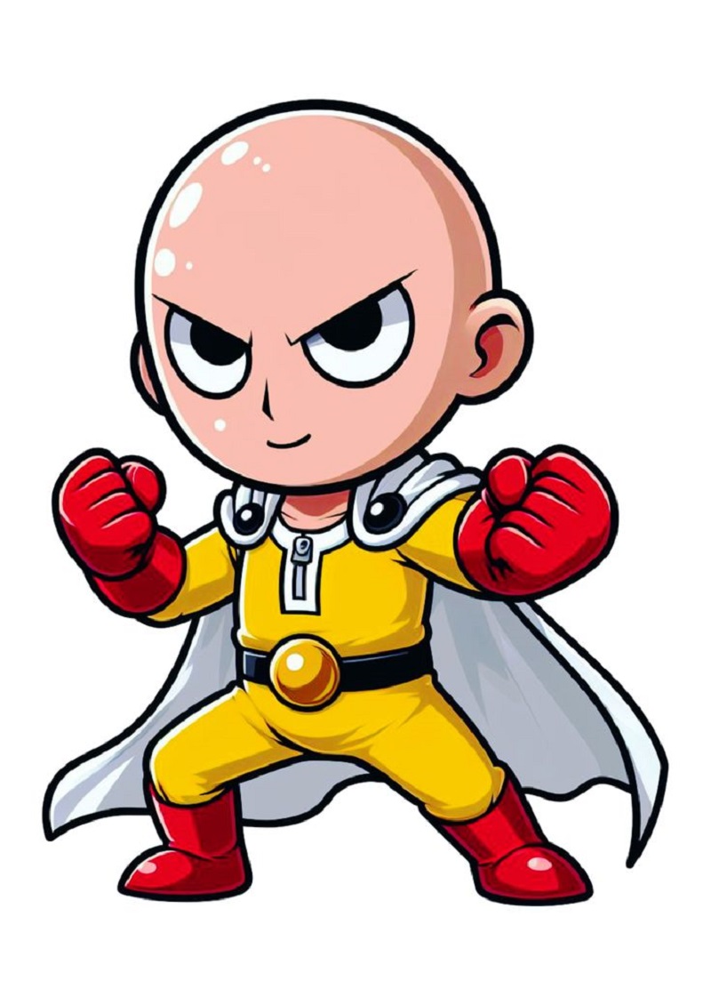 hình saitama chibi cute