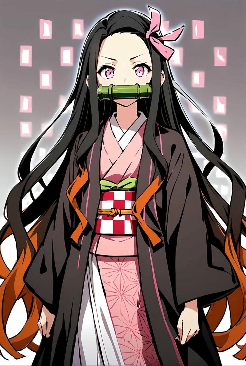 vẽ nezuko chibi cute