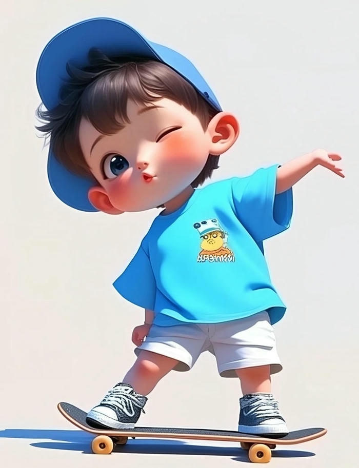 Chibi bé trai hài hước