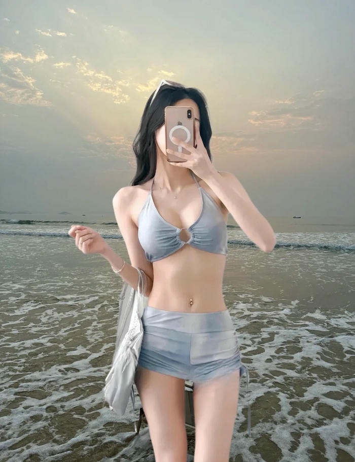 ảnh bikini che mặt hd