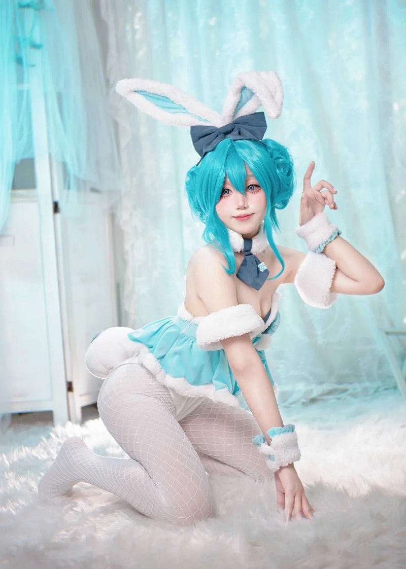 ảnh gái xinh cosplay thỏ 4k cực xinh