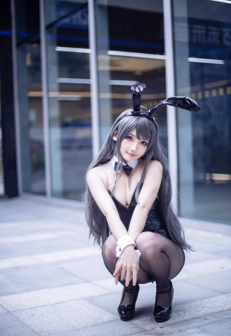 ảnh gái xinh cosplay thỏ hd