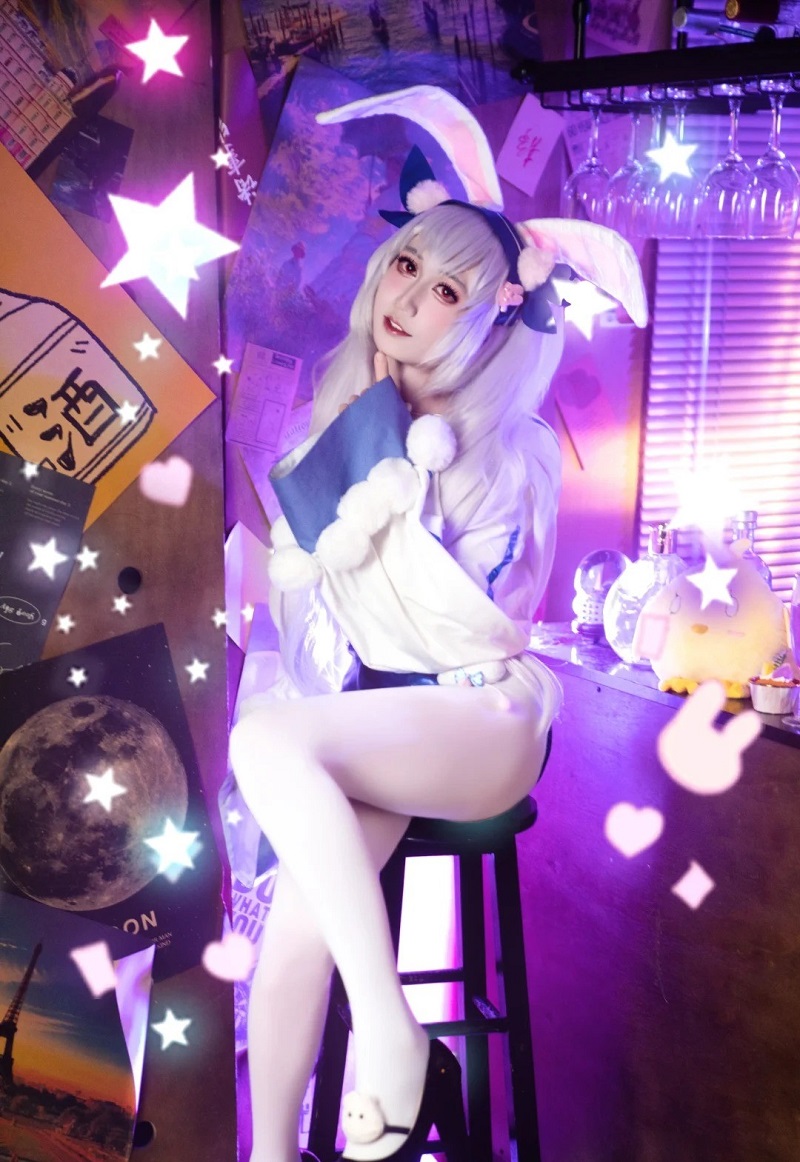 ảnh gái xinh cosplay thỏ xinh