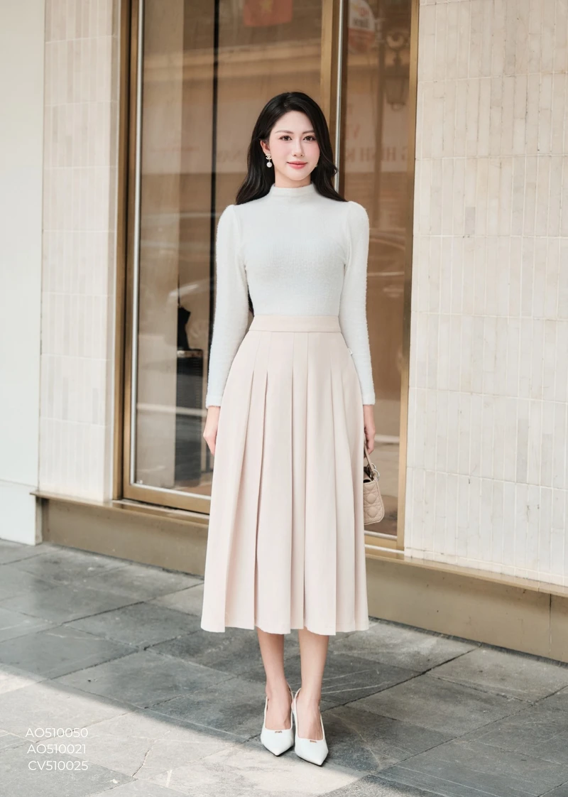 ảnh gái xinh mặc váy trắng hàn quốc