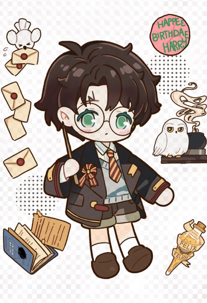 ảnh harry potter cute chibi