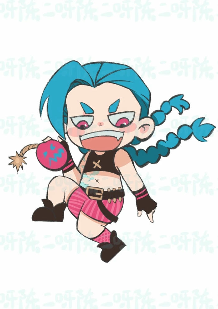 ảnh jinx chibi cáu