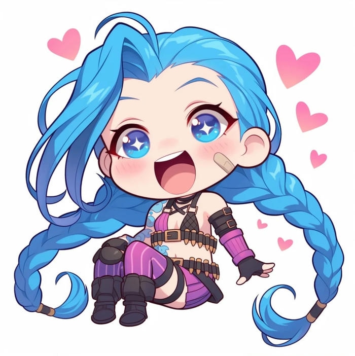 ảnh jinx chibi cười xinh