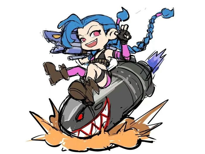 ảnh jinx chibi nghịc