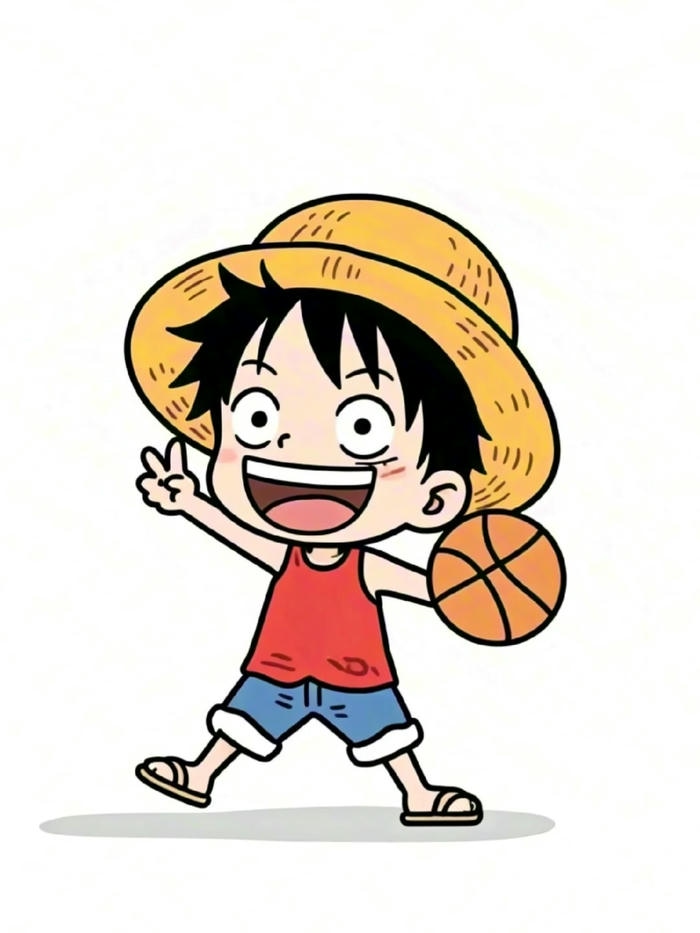 ảnh luffy chibi chơi pong