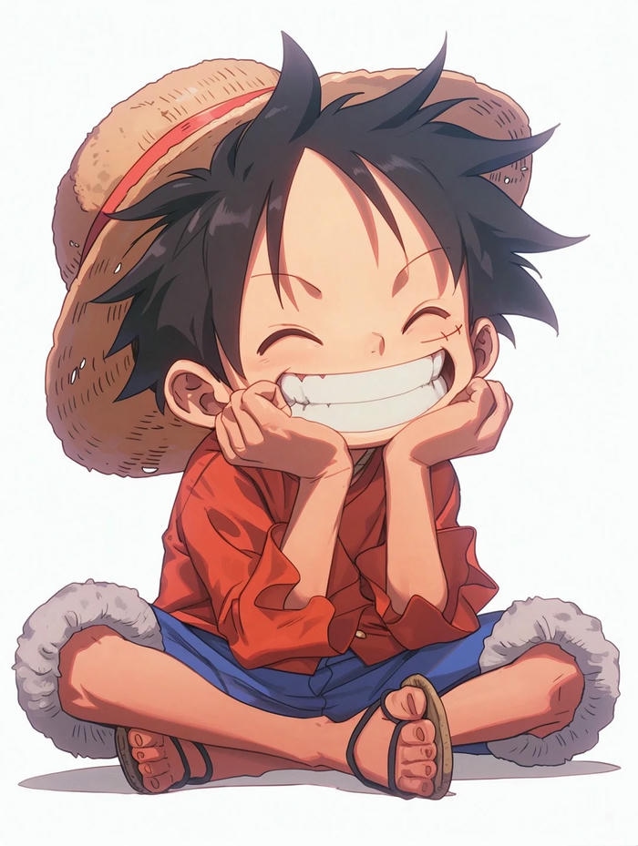 ảnh luffy chibi cười