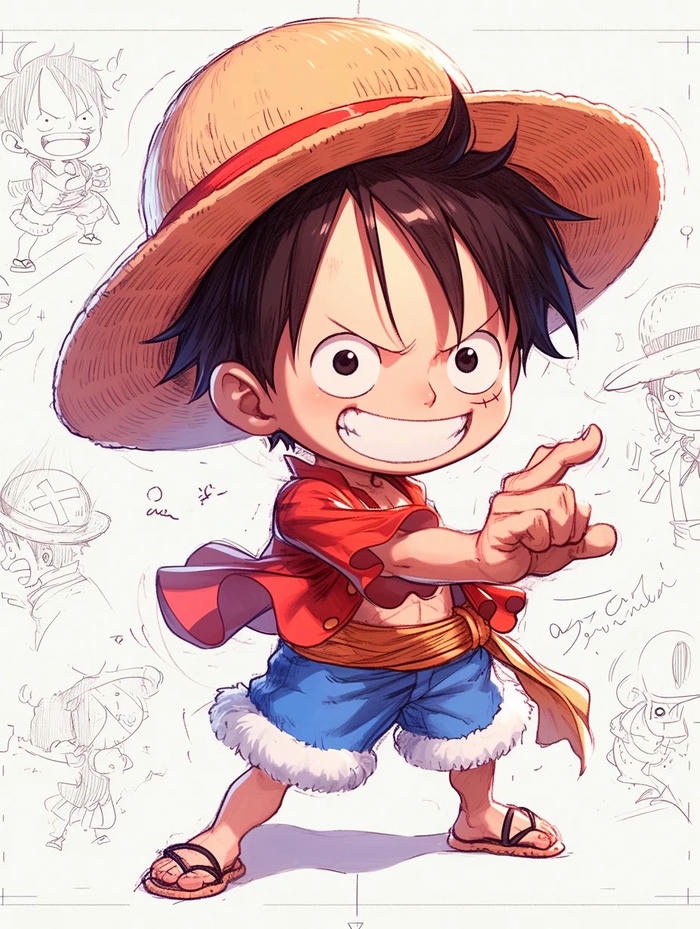 ảnh luffy chibi vua hải tặc