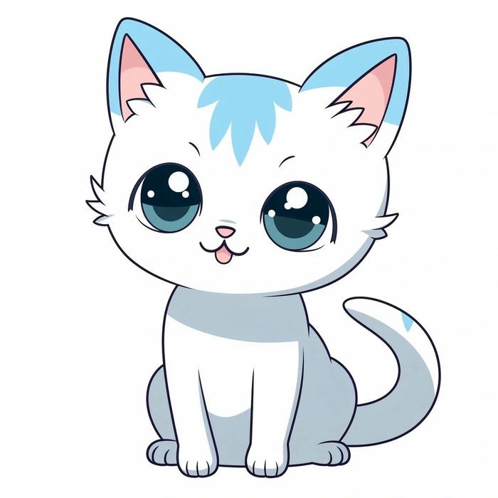 ảnh mèo chibi cute