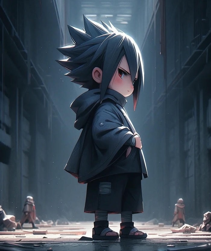 ảnh sasuke chibi chất