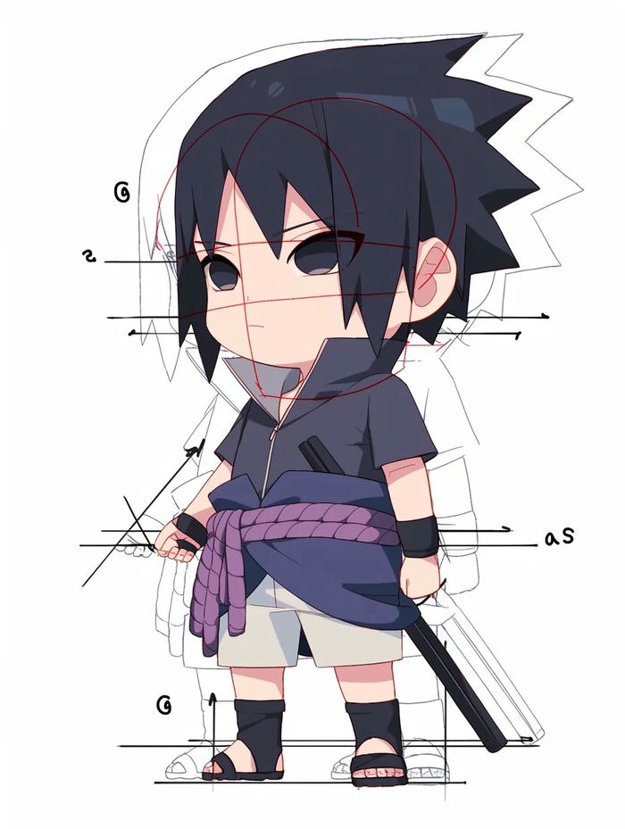 ảnh sasuke chibi vẽ đẹp