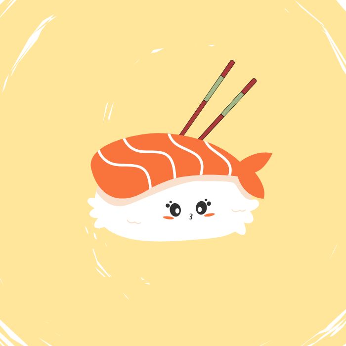 ảnh sushi chibi cute