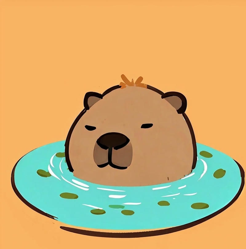 capybara chibi cute