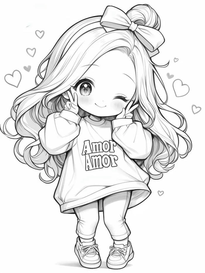 cô gái cute chibi