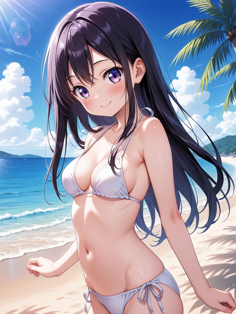 gái xinh anime mặc bikini hd đẹp