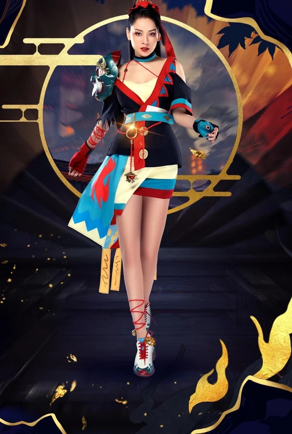 gái xinh cosplay Free Fire tạo dáng chuyên nghiệp