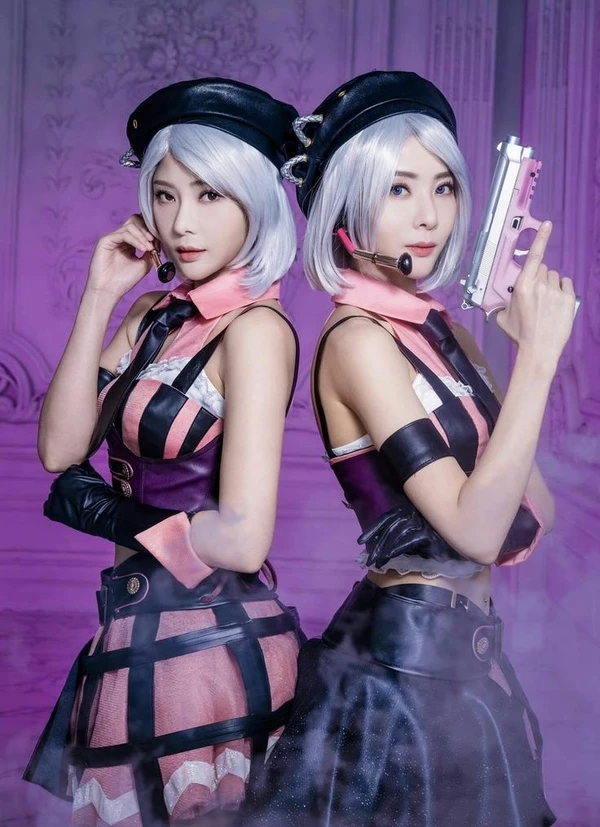 gái xinh cosplay Free Fire thần thái chiến binh