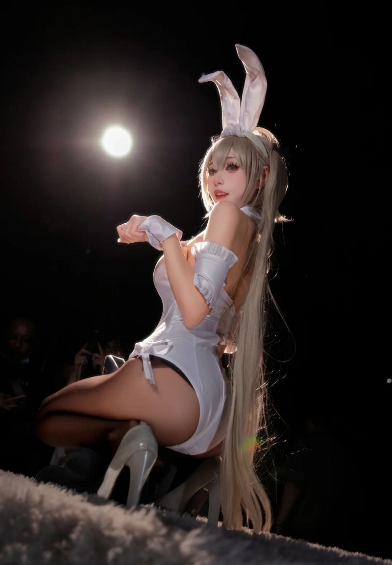 gái xinh cosplay thỏ full hd