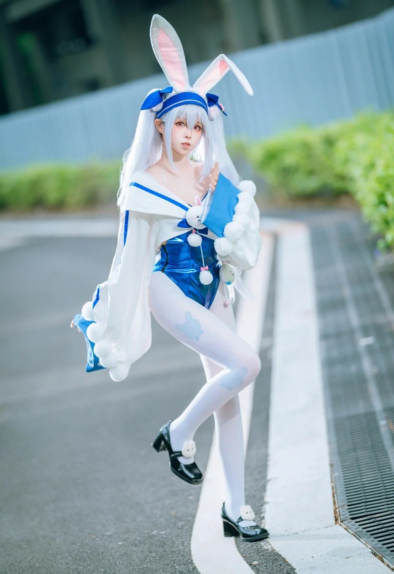 gái xinh cosplay thỏ hd