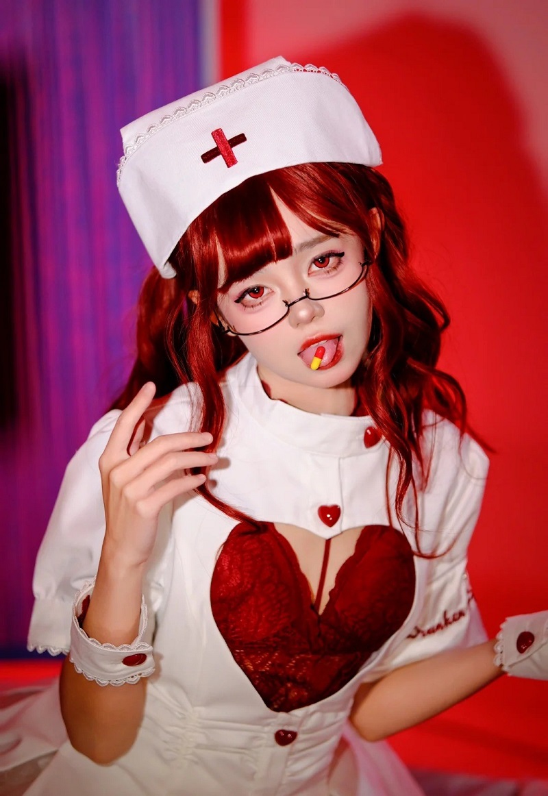 gái xinh cosplay y tá full hd cực đẹp