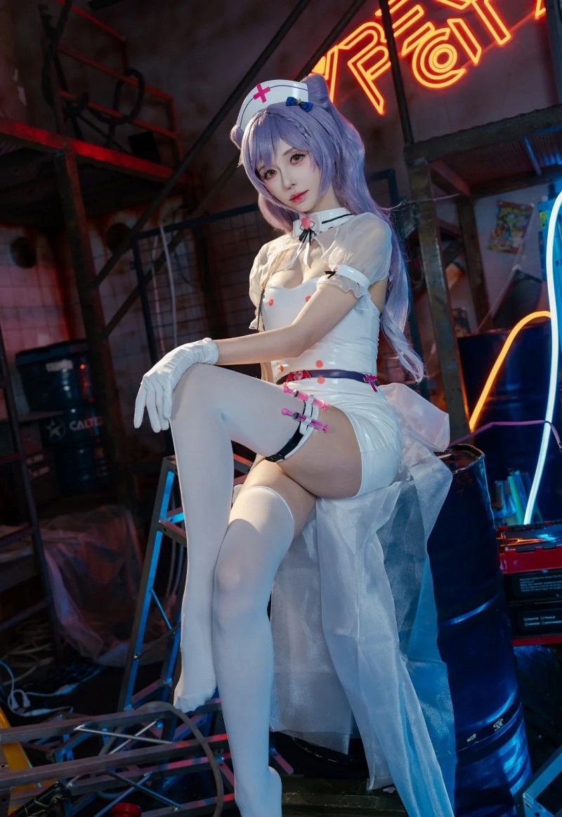 gái xinh cosplay y tá full hd siêu đẹp