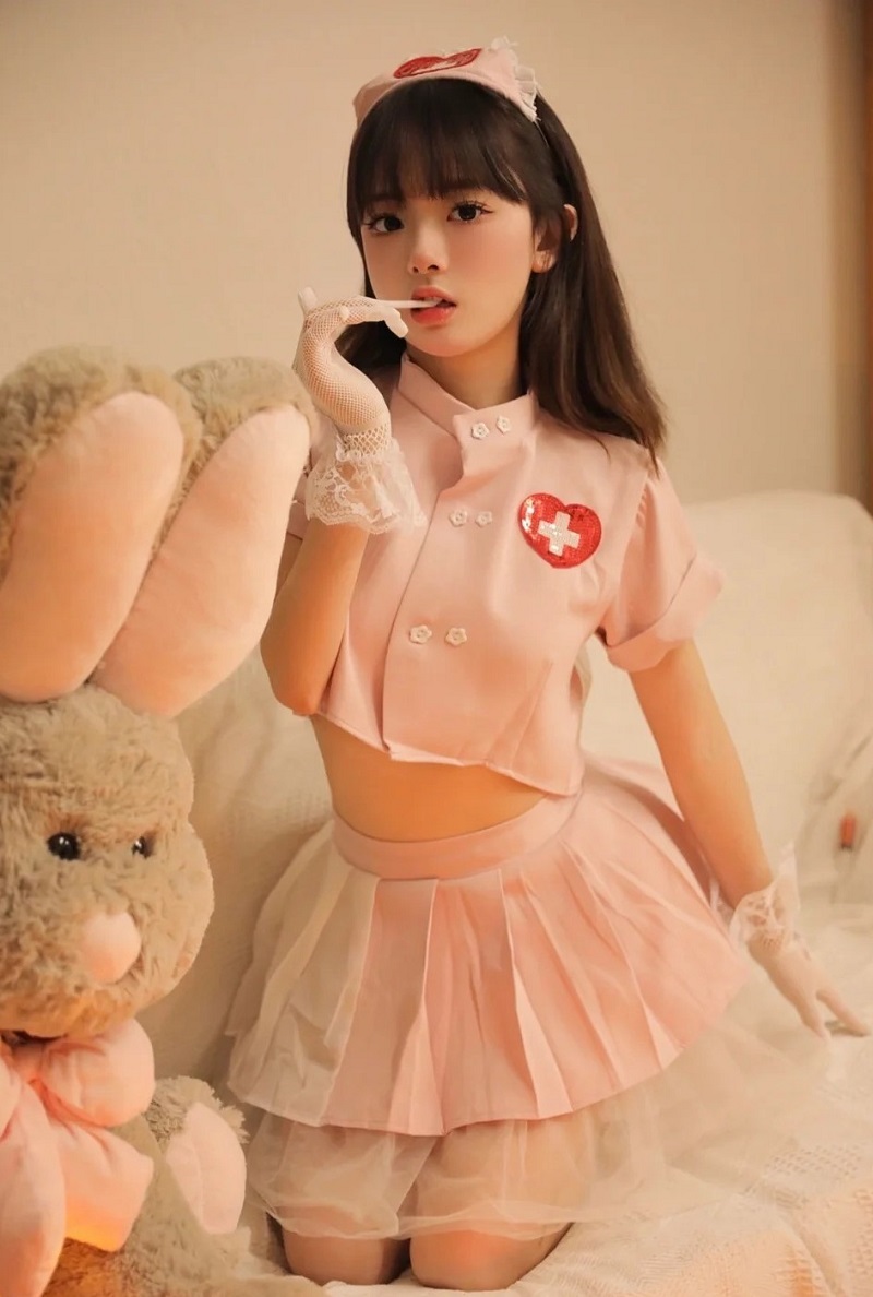 gái xinh cosplay y tá hd siêu đẹp