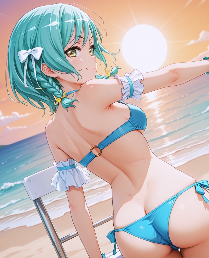 gái xinh mặc bikini anime hd đẹp