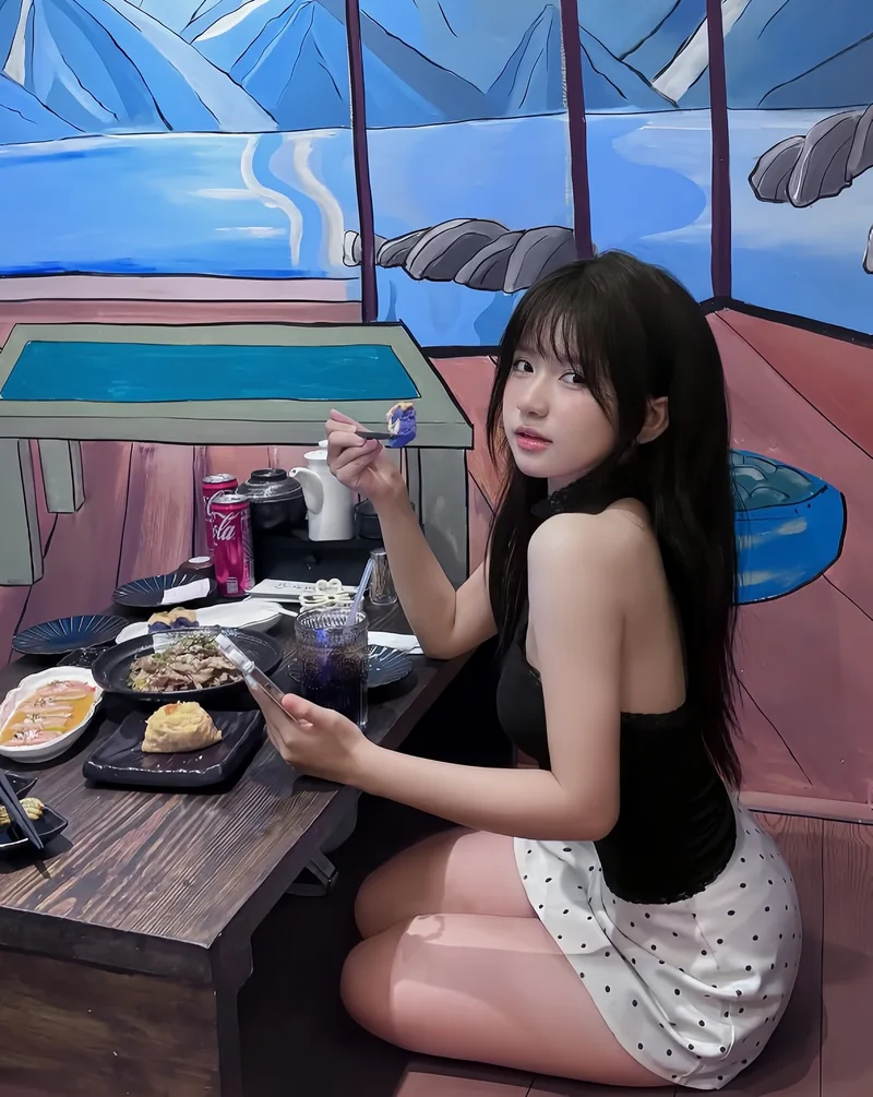 gái xinh tạo dáng