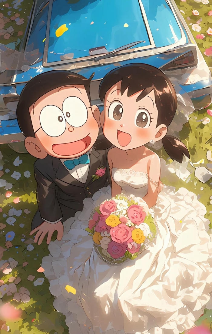 hình ảnh nobita và shizuka ngầu