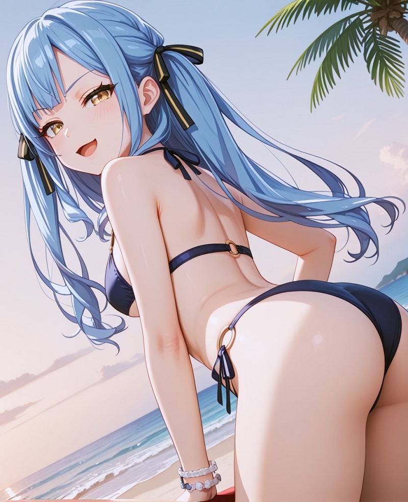 hình nền anime mặc bikini xinh