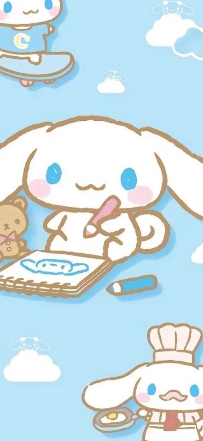 hình nền chibi cinnamoroll cute