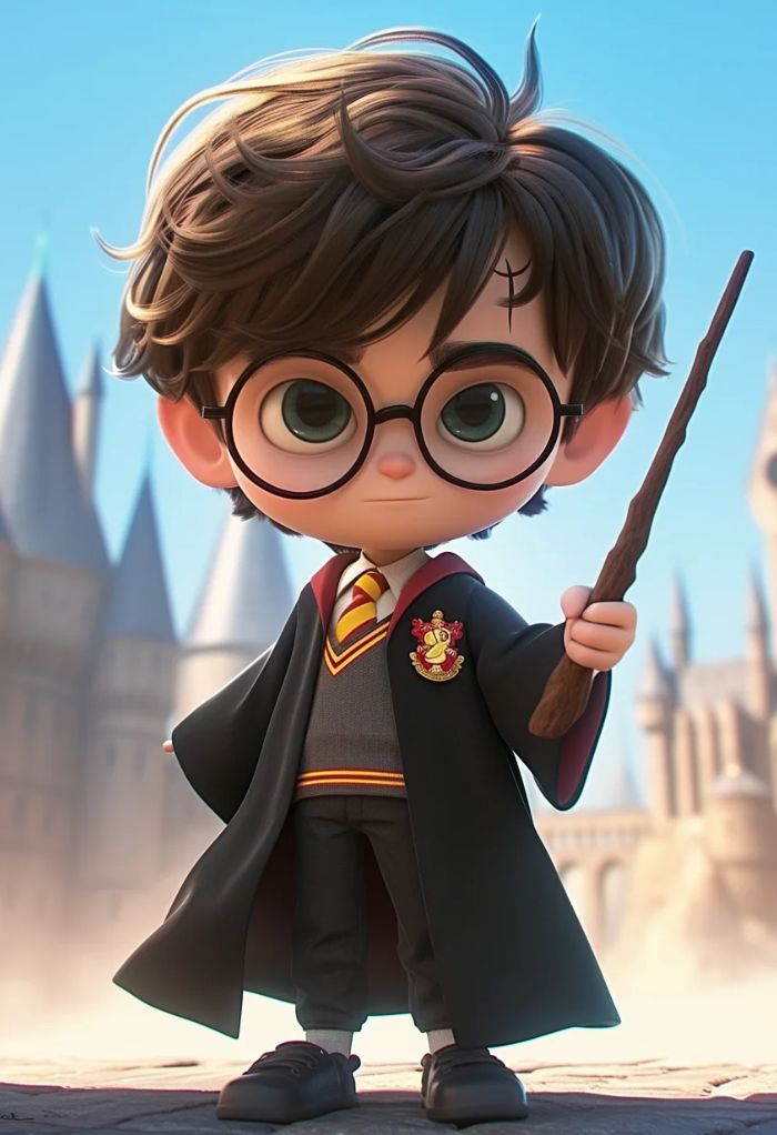 hình nền harry potter cute 3d