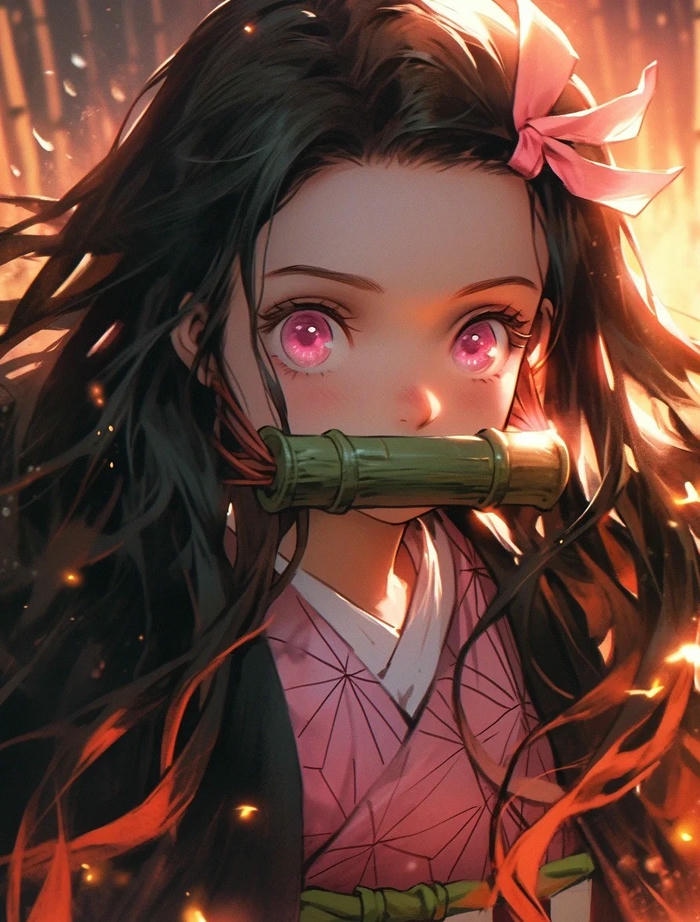 hình nezuko cute