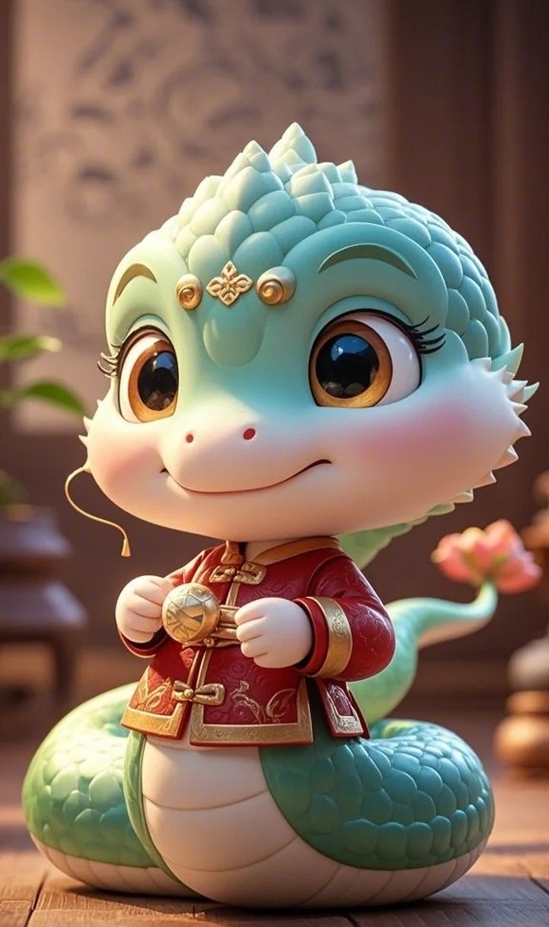 hình rắn chibi